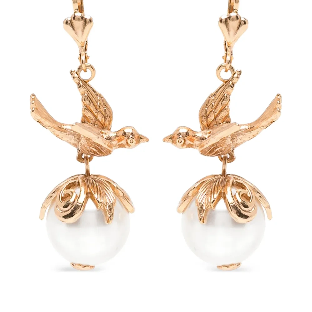 Серьга с бусинами