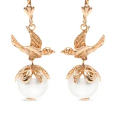 Серьга с бусинами