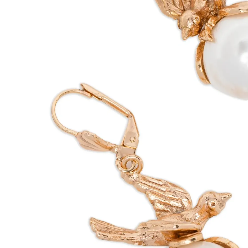 Серьга с бусинами