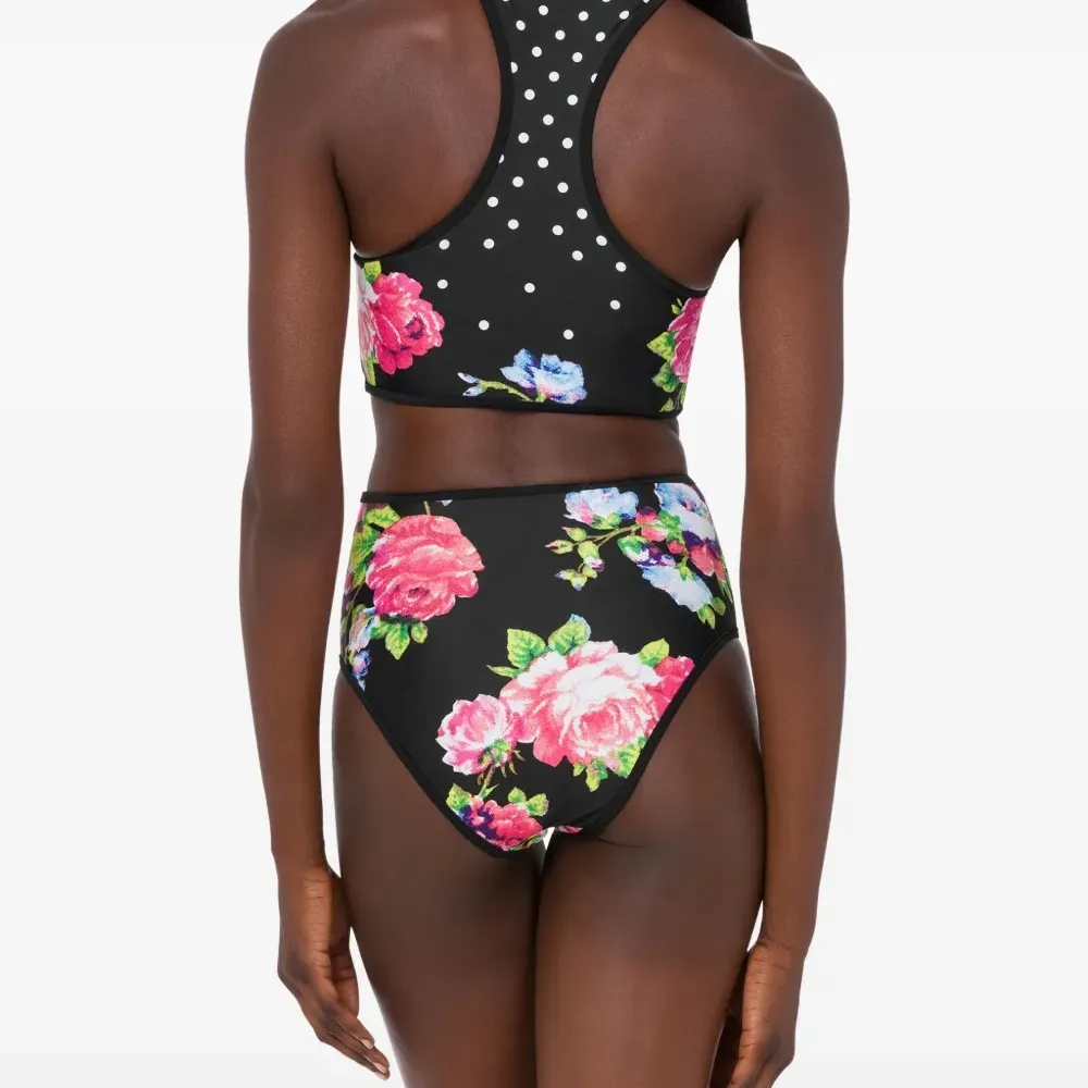 Бикини на молнии с цветочным узором Бикини на молнии с цветочным узором