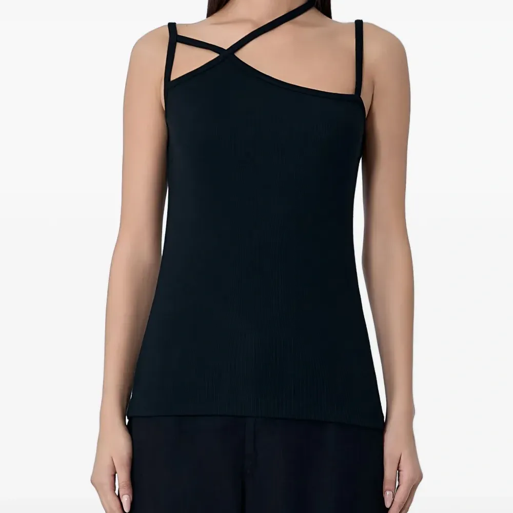 Асимметричный топ с несколькими бретелями