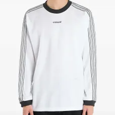 Футболка с длинными рукавами и отделкой в полоску Футболка с длинными рукавами и отделкой в полоску