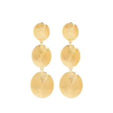 Рубиновые серьги с ярусами