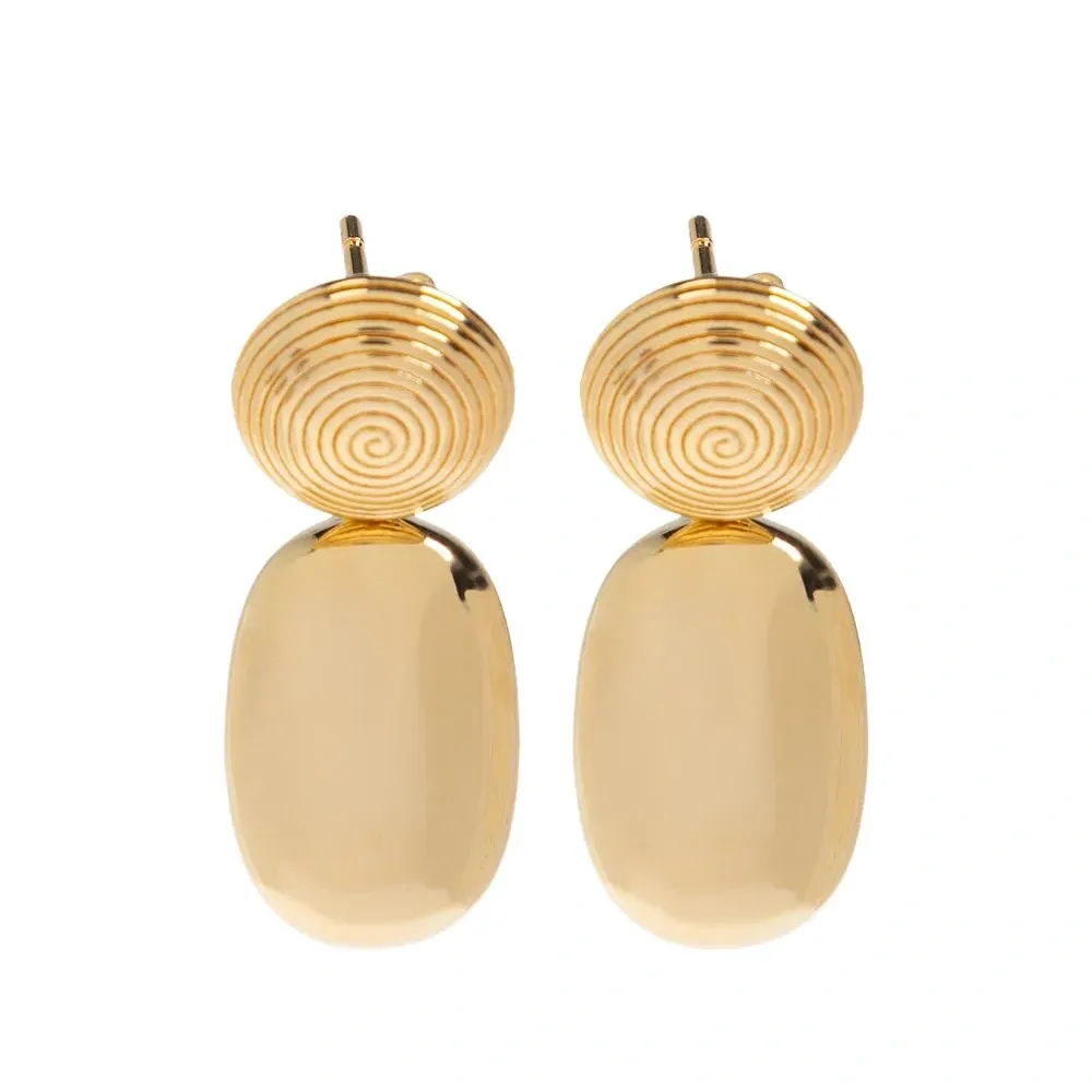 Серьги Carla с спиральным декором