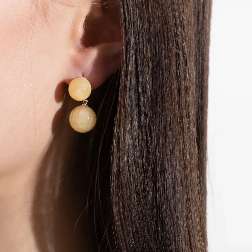 Серьги Hannah с двумя сферами