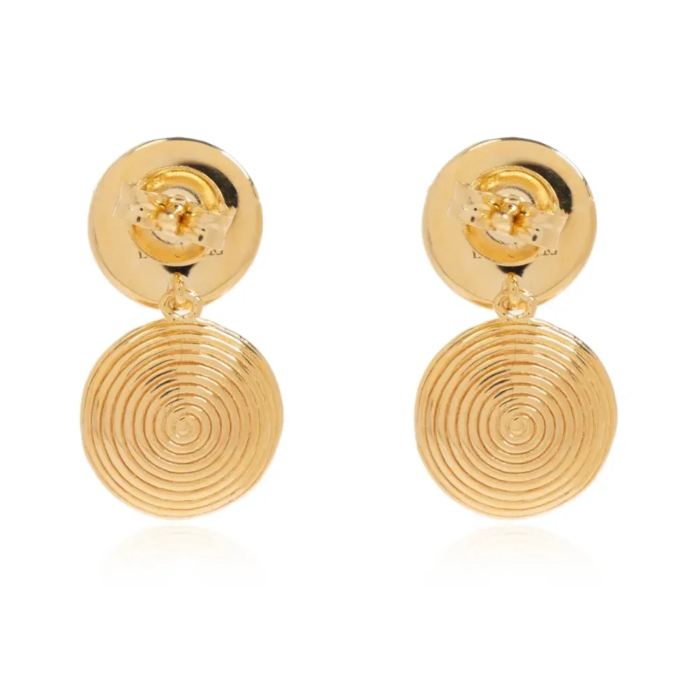 Серьги "Рита" с двумя дисками