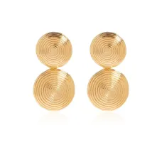 Серьги "Рита" с двумя дисками