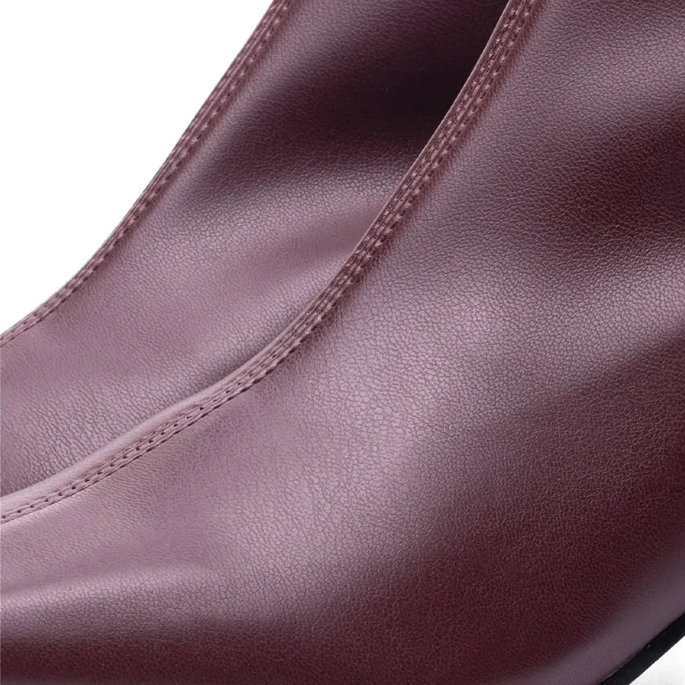 Ботинки с квадратным носком