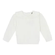 Топ с фестонами и вышивкой