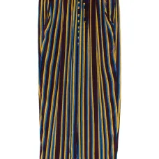 Полосатые брюки на шнуровке