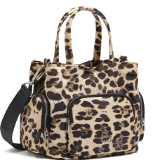 Мини-сумка на молнии с леопардовым узором Мини-сумка на молнии с леопардовым узором