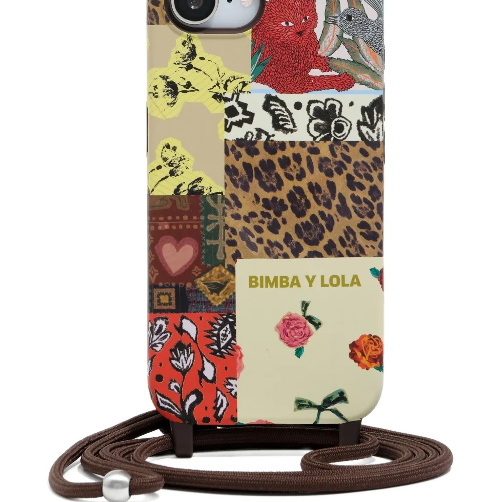 Сумка для iPhone 16e в технике пэчворк