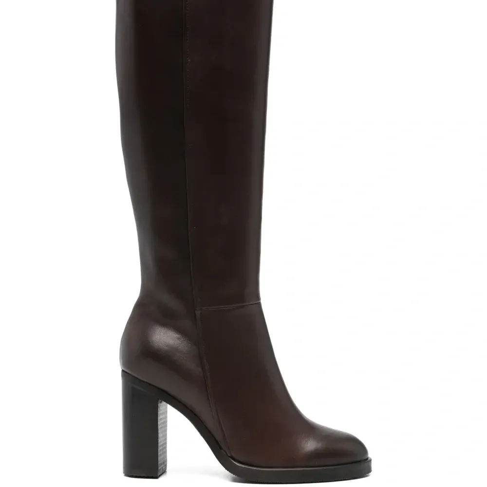 Ботинки на молнии с каблуком 90 мм Ботинки на молнии с каблуком 90 мм