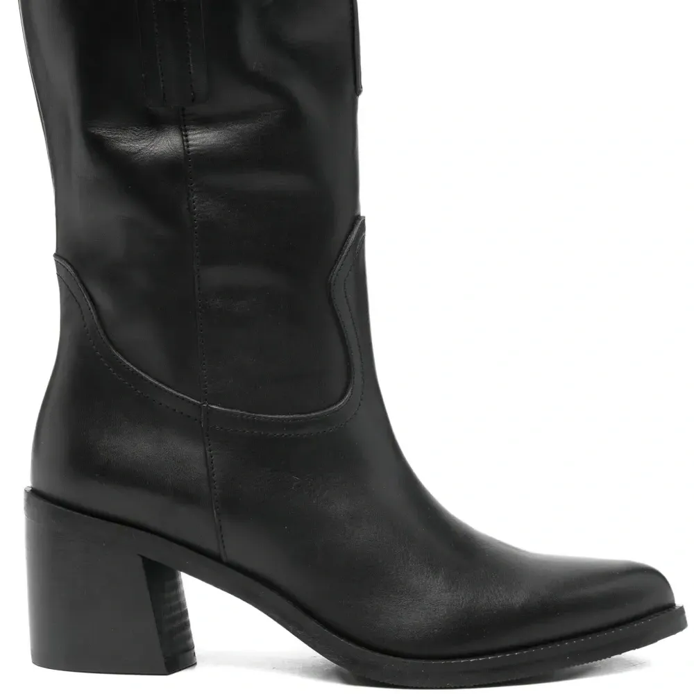 Ботинки на блочном каблуке 65 мм