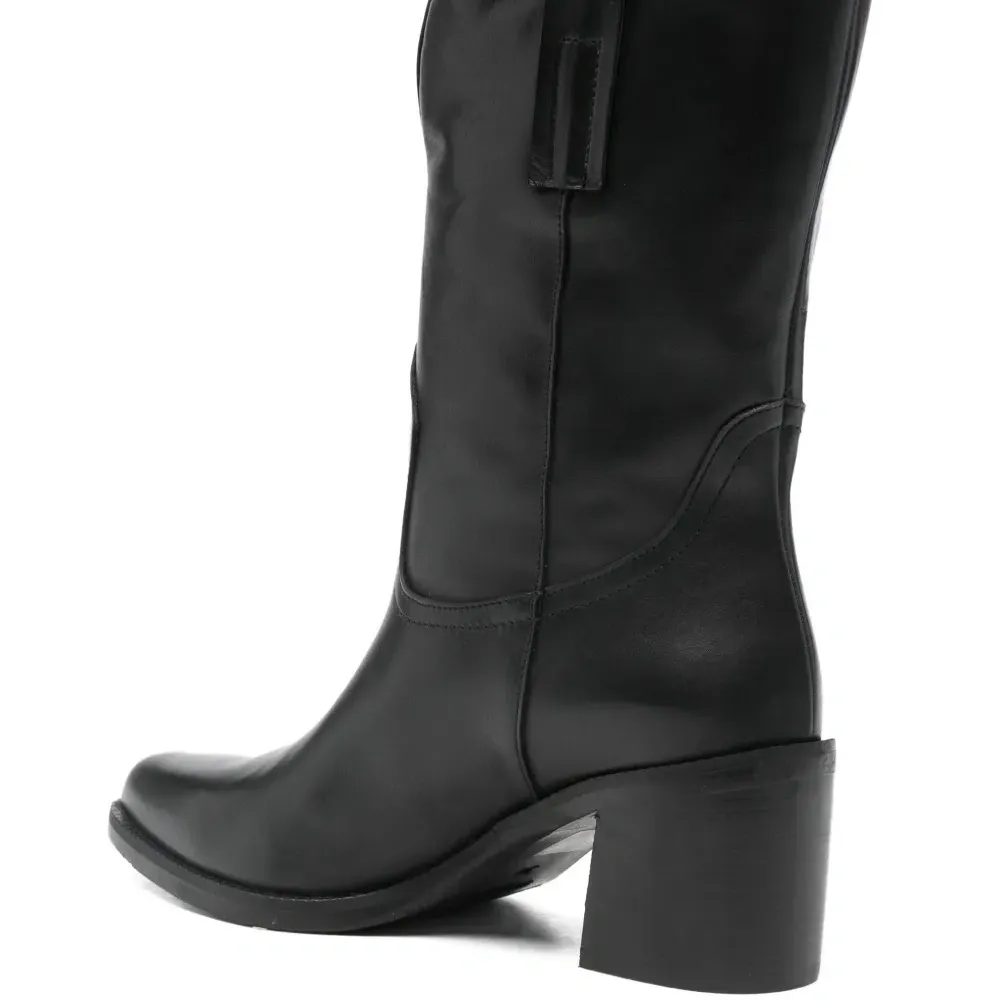 Ботинки на блочном каблуке 65 мм