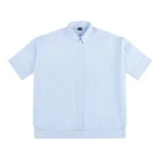 Полосатая рубашка с короткими рукавами