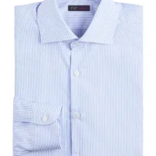 Полосатая рубашка с французским воротником