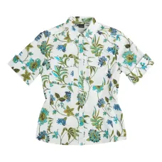 Рубашка с короткими рукавами и цветочным принтом