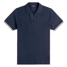 Полосатая рубашка поло с короткими рукавами