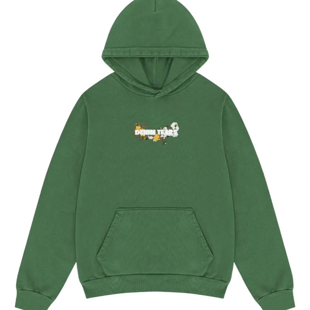 Худи с цветочной вышивкой