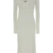 Платье миди с драпировкой Платье миди с драпировкой