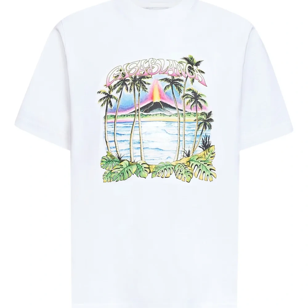 Футболка с принтом и логотипом