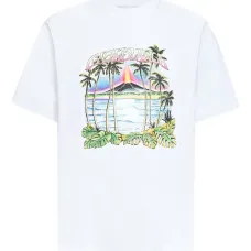 Футболка с принтом и логотипом