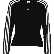 Джемпер с круглым вырезом и длинными рукавами