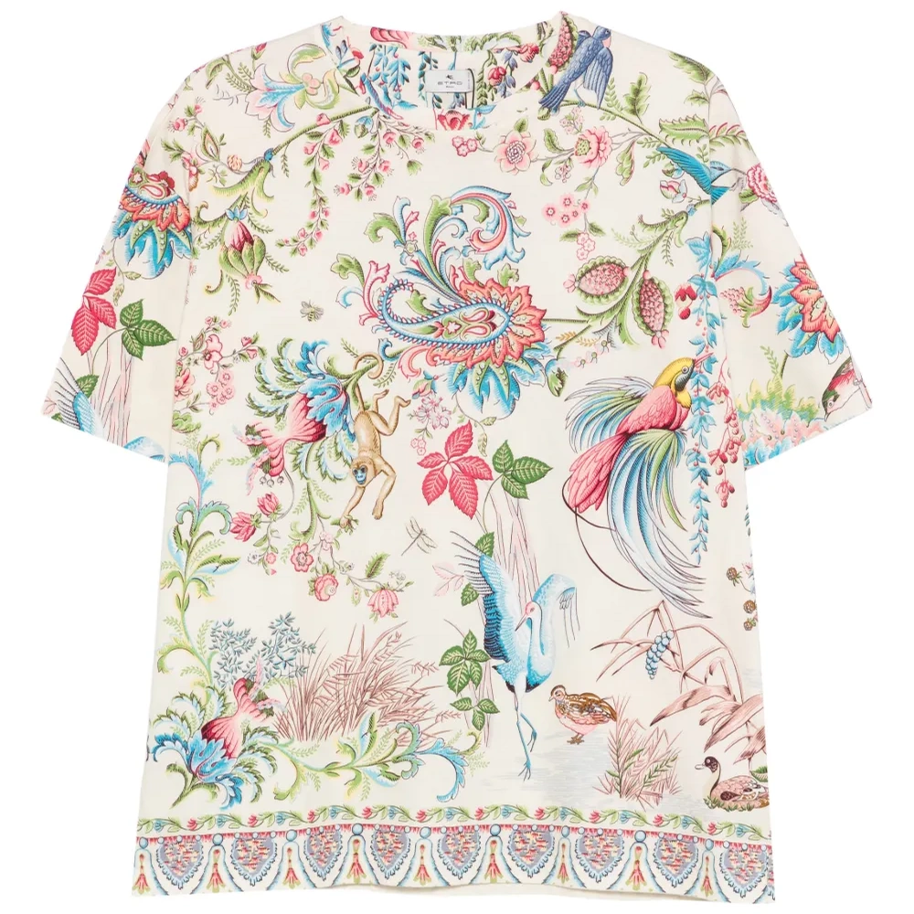 Футболка с цветочным принтом