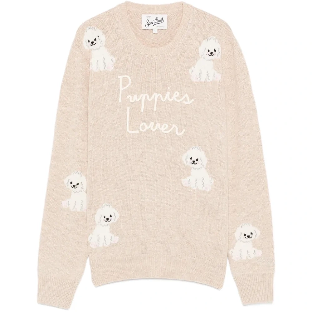Свитер с изображением щенка