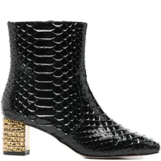 Сапоги с эффектом кожи змеи Dames