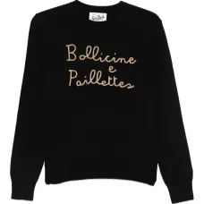 Свитер с украшением в виде надписи "New Queen"