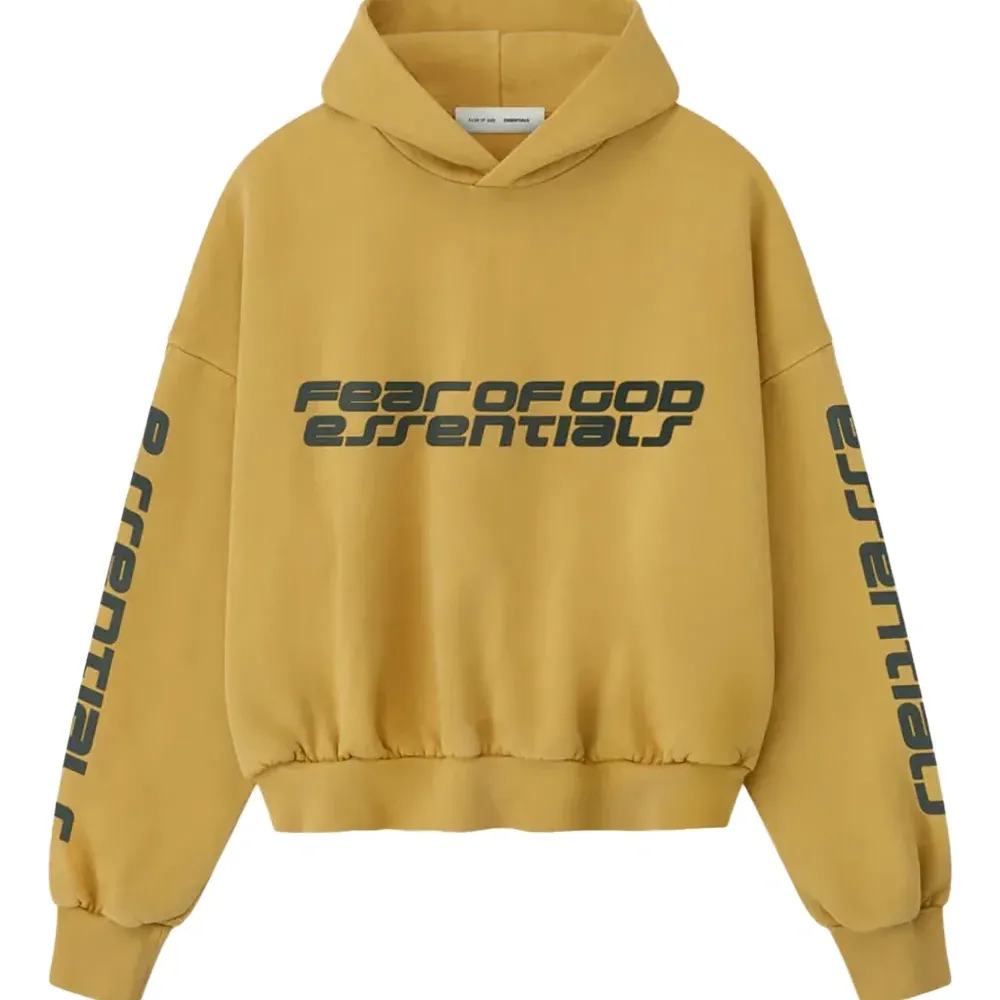 Флисовое худи с принтом