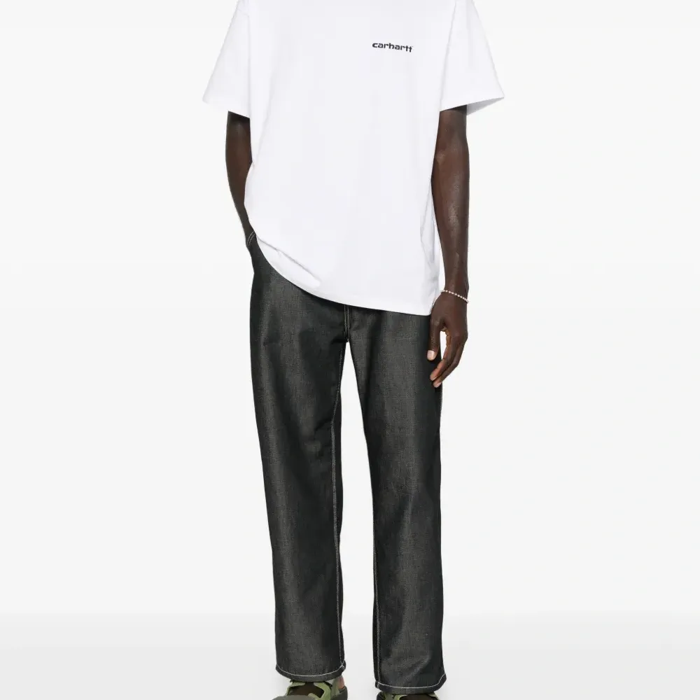 Джинсы OG с контрастной прострочкой