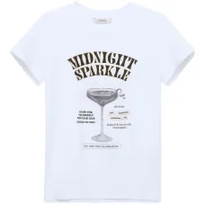 Футболка с короткими рукавами и принтом "Midnight Sparkle"