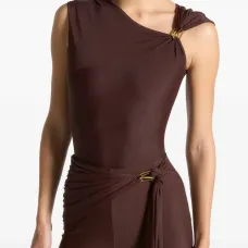 Боди с асимметричным вырезом