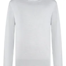 Свитер в рубчик с круглым вырезом