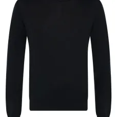 Свитер в рубчик с круглым вырезом