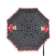 Зонт с полосатым принтом