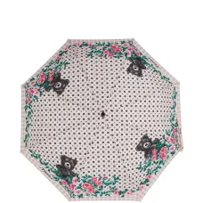 Зонт с цветочным принтом и медведем