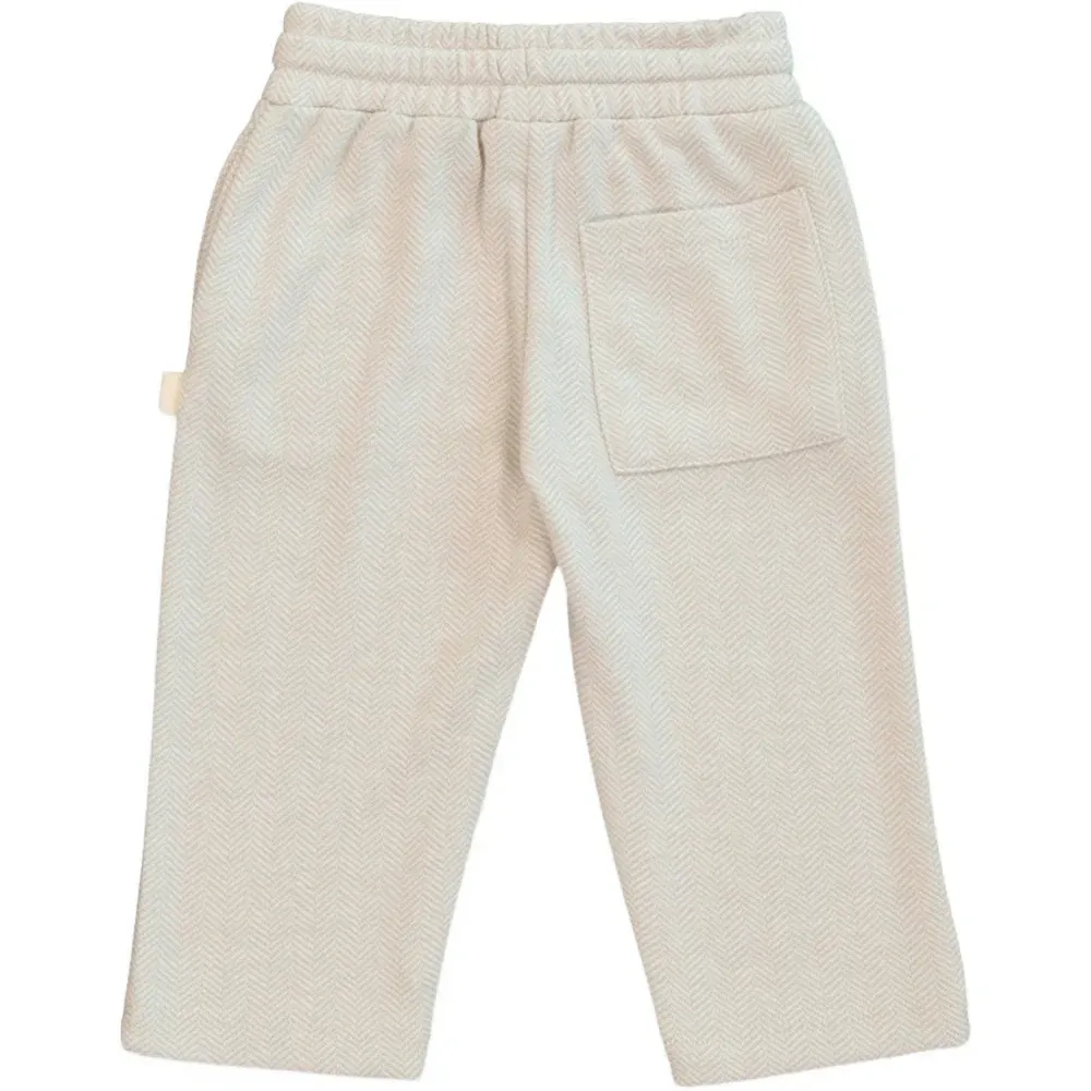 Брюки на кулиске с елочным узором