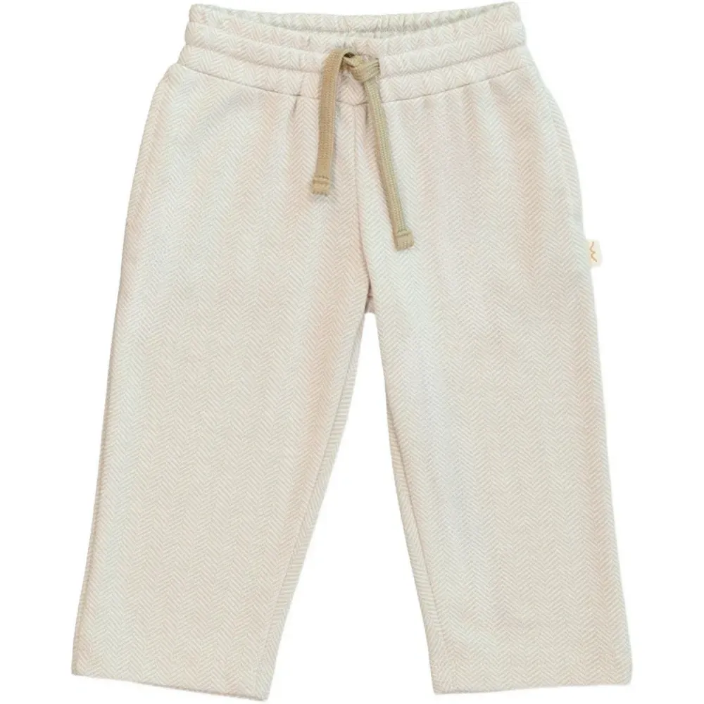 Брюки на кулиске с елочным узором