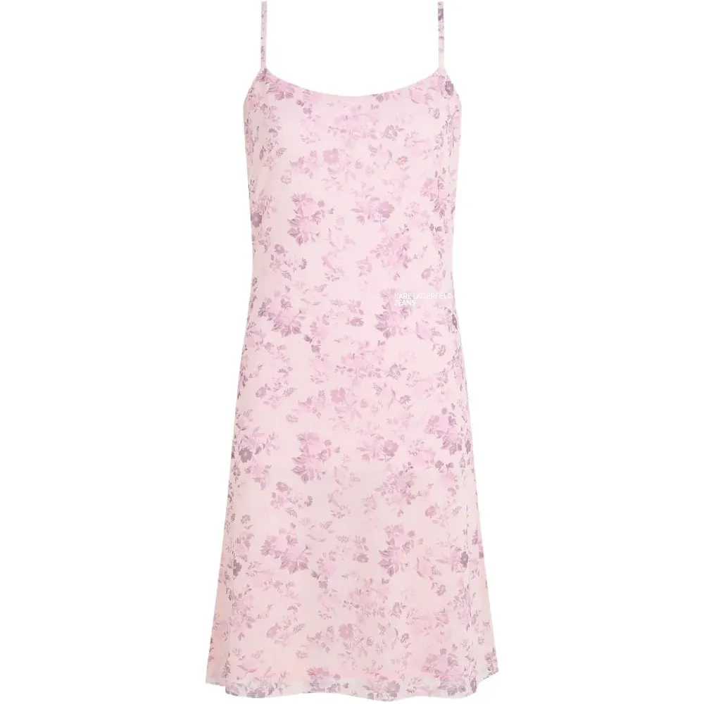 Платье мини с цветочным принтом