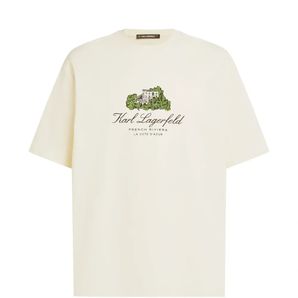 Футболка свободного кроя с принтом