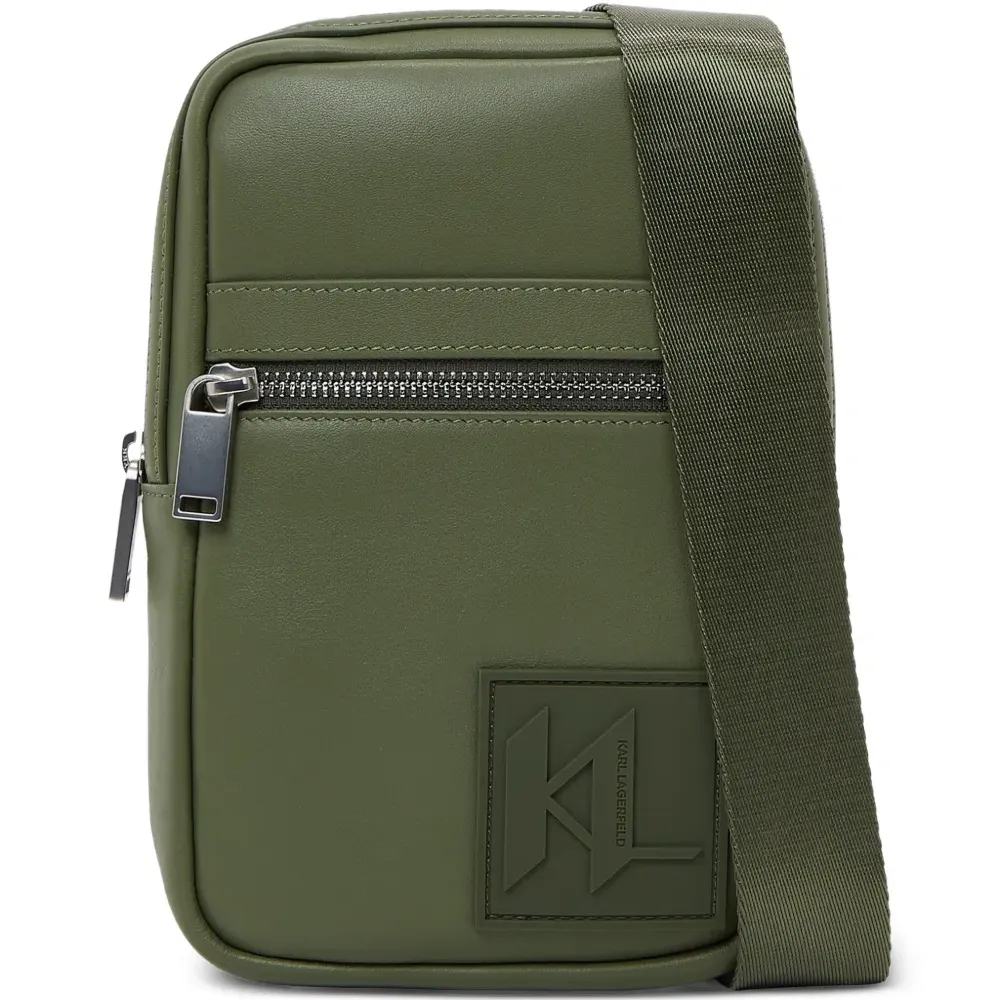 Сумка на плечо с нашивкой-логотипом