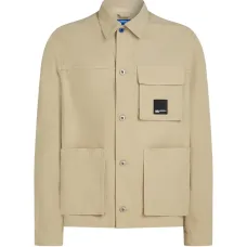 Рубашка с накладными карманами