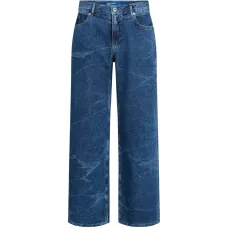 Джинсы с жатым эффектом