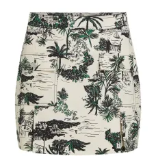 Юбка мини с принтом и карманами Юбка мини с принтом и карманами