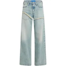 Джинсы с бахромой