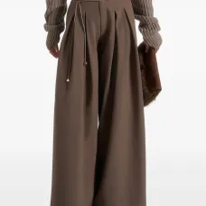 Плиссированные брюки Flora с поясом